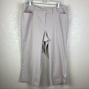 Courtenay Khaki Capri Pants Size 18W
